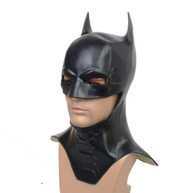 Máscaras de látex de Batman para adultos, máscara de murciélago de  superhéroe, accesorio de disfraz de Bruce Wayne, máscara de cabeza completa  Negra - AliExpress