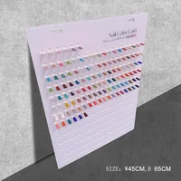 Gel vernis à ongles avec nuanciers, tableau de comparaison détachable pour l'art des ongles en acrylique, pour les nouveaux styles, présentoir à ongles 2