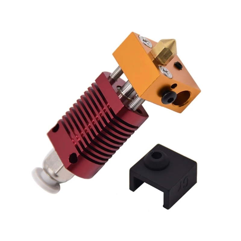 

Для Ender3 Hotend Assembly Upgarde Extruder Hotend Kit Замена с тепловым блоком 0,4 мм Сопло для 3D-принтера Ender3