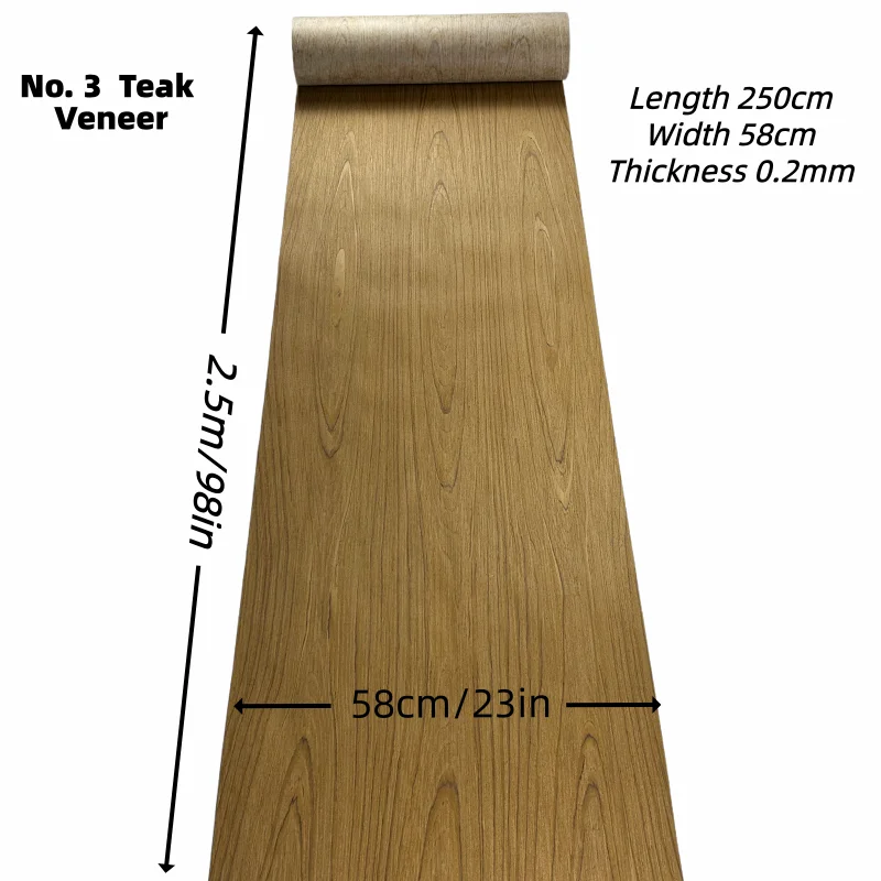 DIY Teak Cherry White Oak Black Walnut Wood Veneer for Cabinet Panels Home Improvement Musical Instrument Decoration
