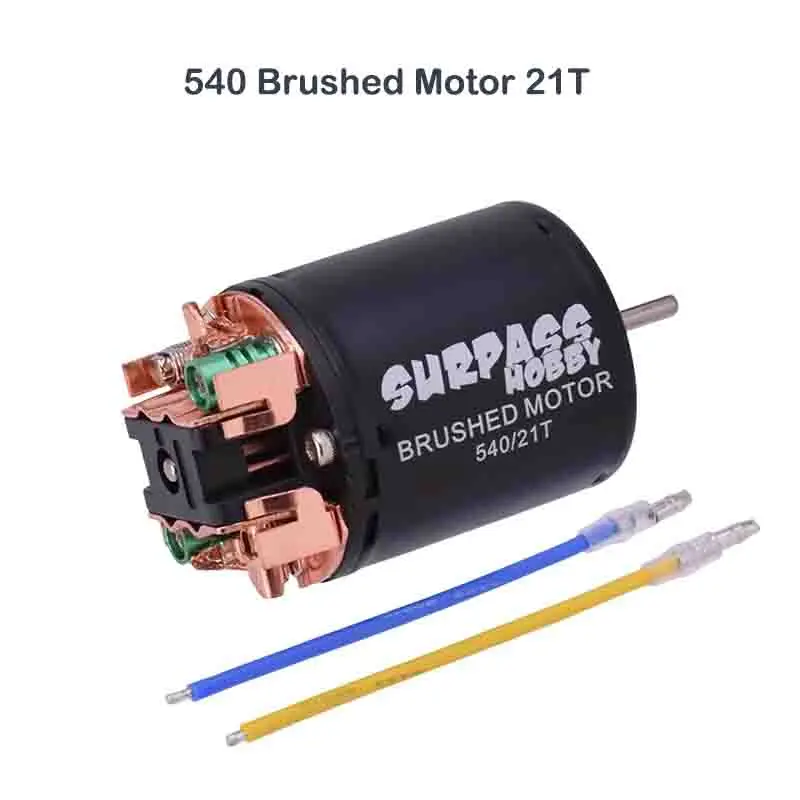Câblage et connecteurs du moteur électrique 540 haute performance pour modélisme RC.