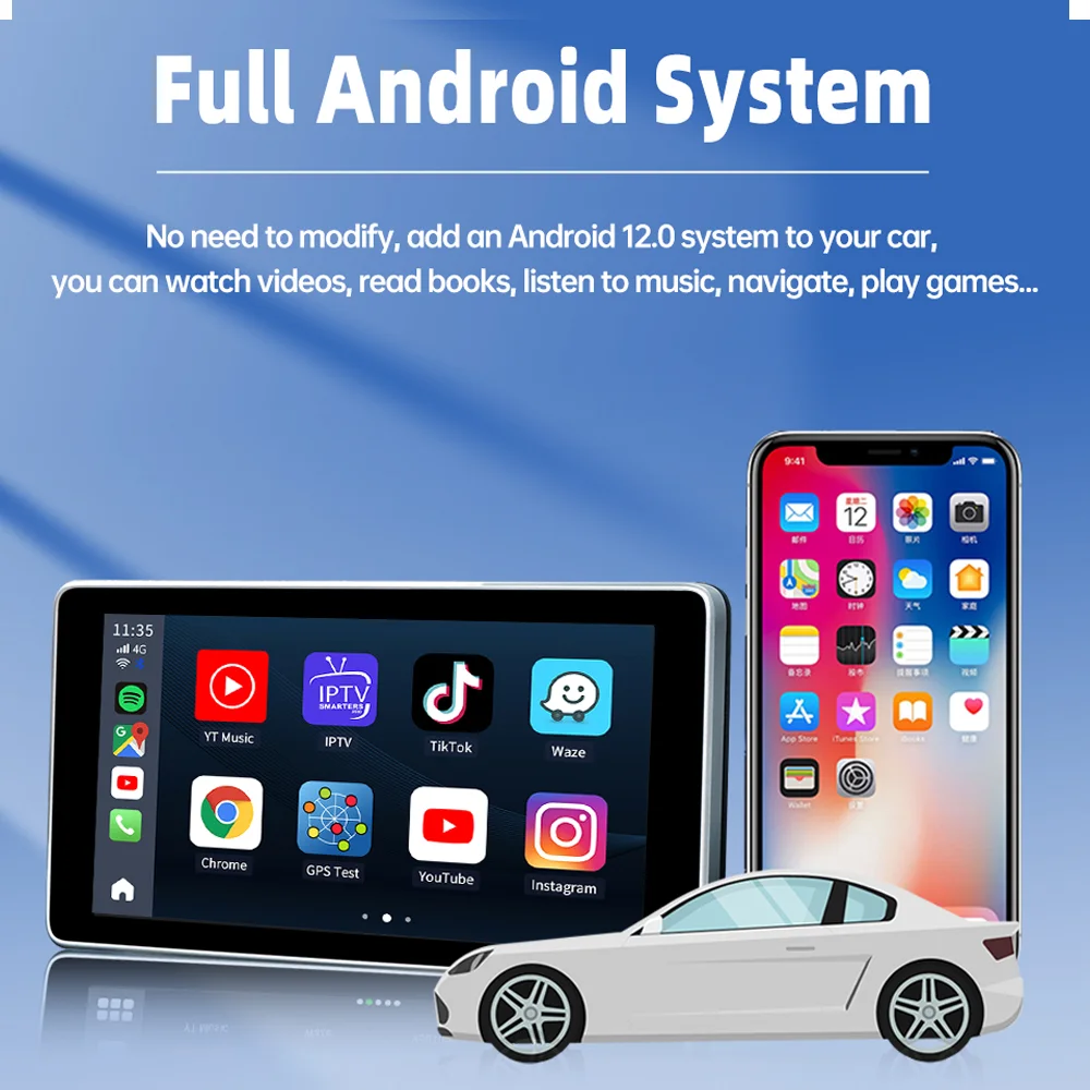 Carlinkit ȵ̵ 13 Ai ڽ ̴, 4G LTE 귯, 8 + 128G V3 Tbox Mini