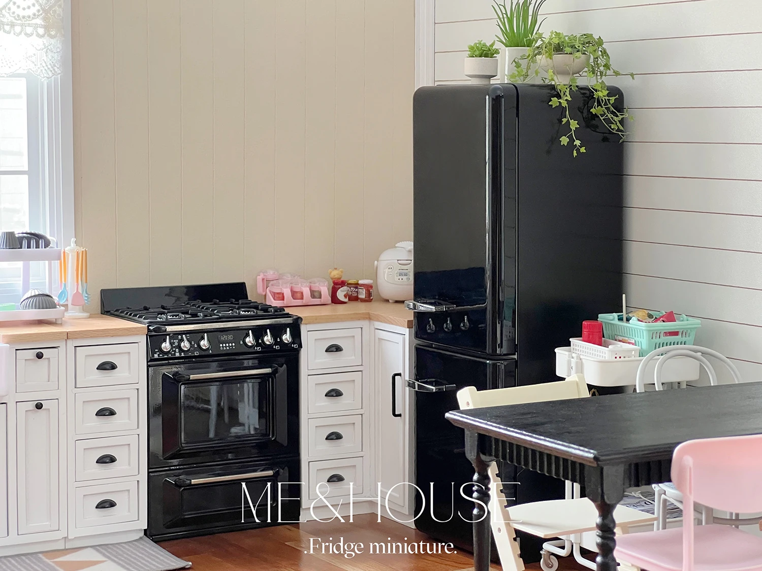 1/6 doll house model  Kitchen appliances refrigerator（ shells need to be used with refrigerator liner，The shell can be replaced） 2