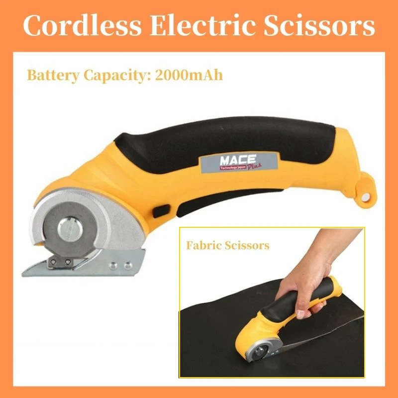 2000mAh Electric Scissors Rechargeable Cordless Electric Cutter Shear For  Cardboard Leather Fabric Scrapbook Carpet Rotary Cutt