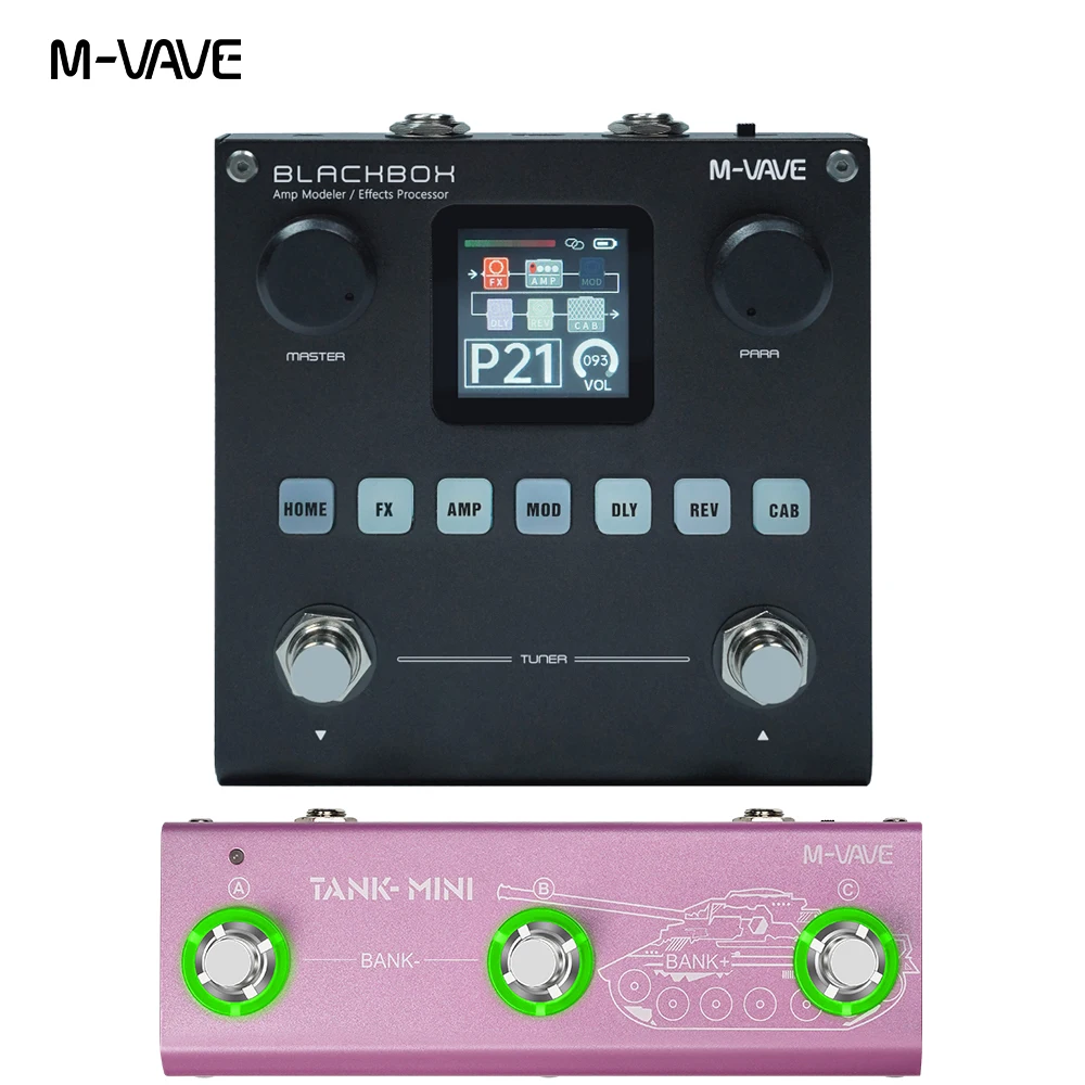 M-VAVE マルチエフェクター ギターペダル MK300/ブラック