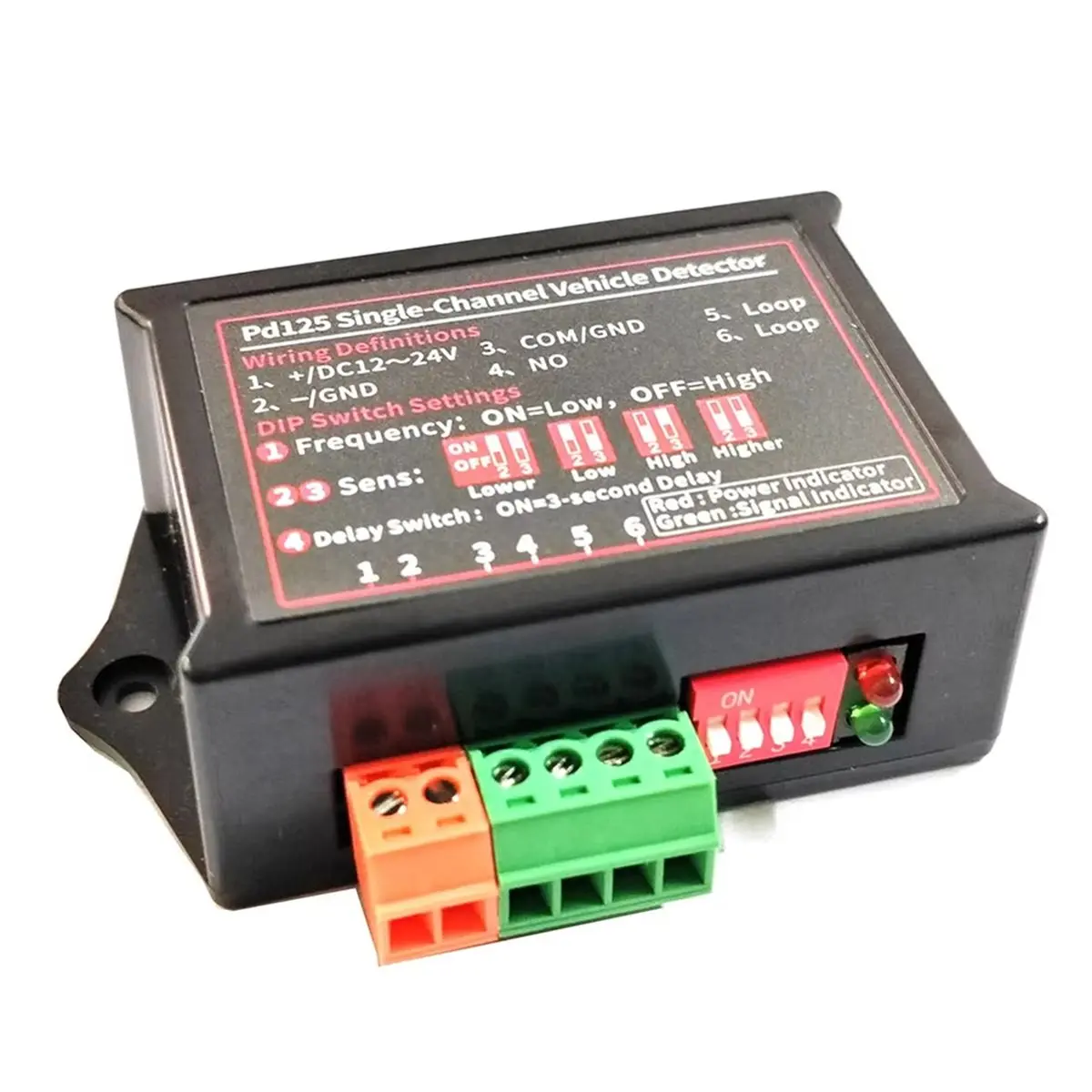 AA84 새로운 12V24VDC 자동차 주차 시스템 단일 채널 루프 감지기 PD125 최고의 가격/유도 루프 감지 기능 포함