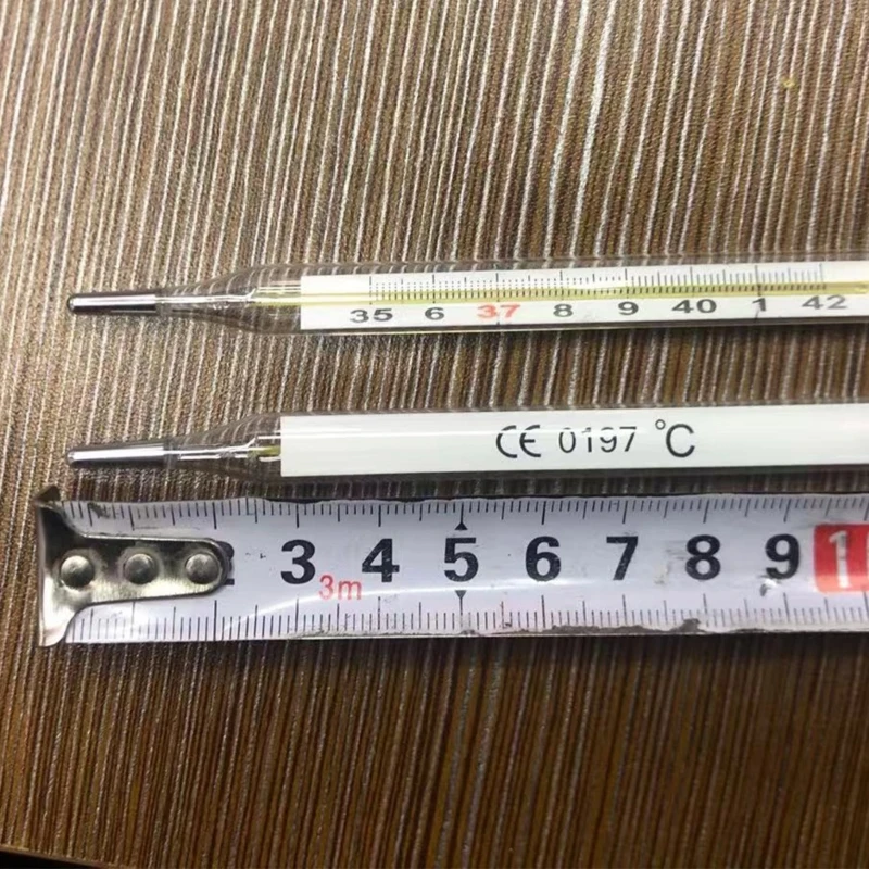 Glass free thermometer classic traditional clinical household dual scale accuracy