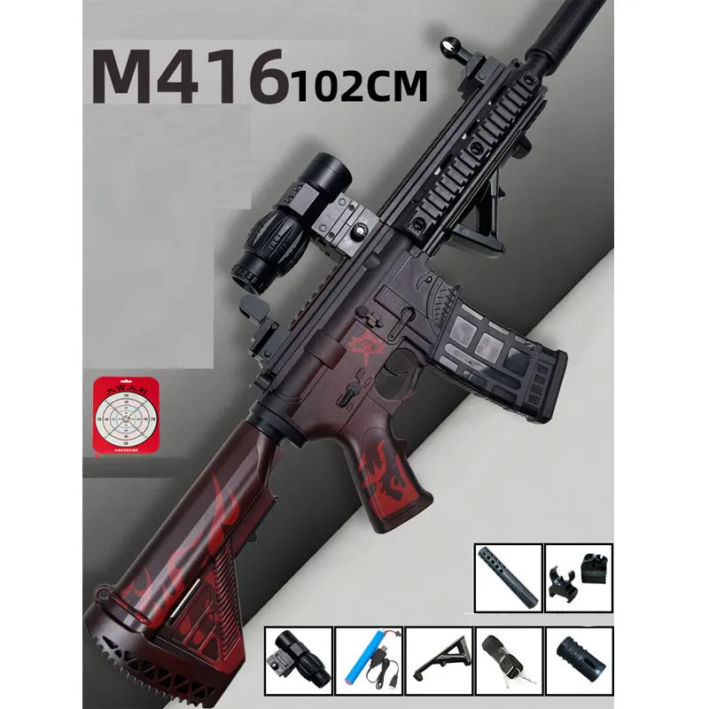 Pistolety na hydrożel, pistolety-zabawki, karabin M416, karabin snajperski, pistolety na kulki z wodnym żelowym wkładem, elektryczne pistolety do paintballa, wyrzutnie, wojskowe zabawki dla chłopców, dorosłych, CS GO