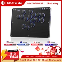 Haute42 T16-Texture Stickless Arcade Stick Controller Hitbox Leverless Controller For PC/PS4/PS5/Switch Arcade Hitbox Keyboard
