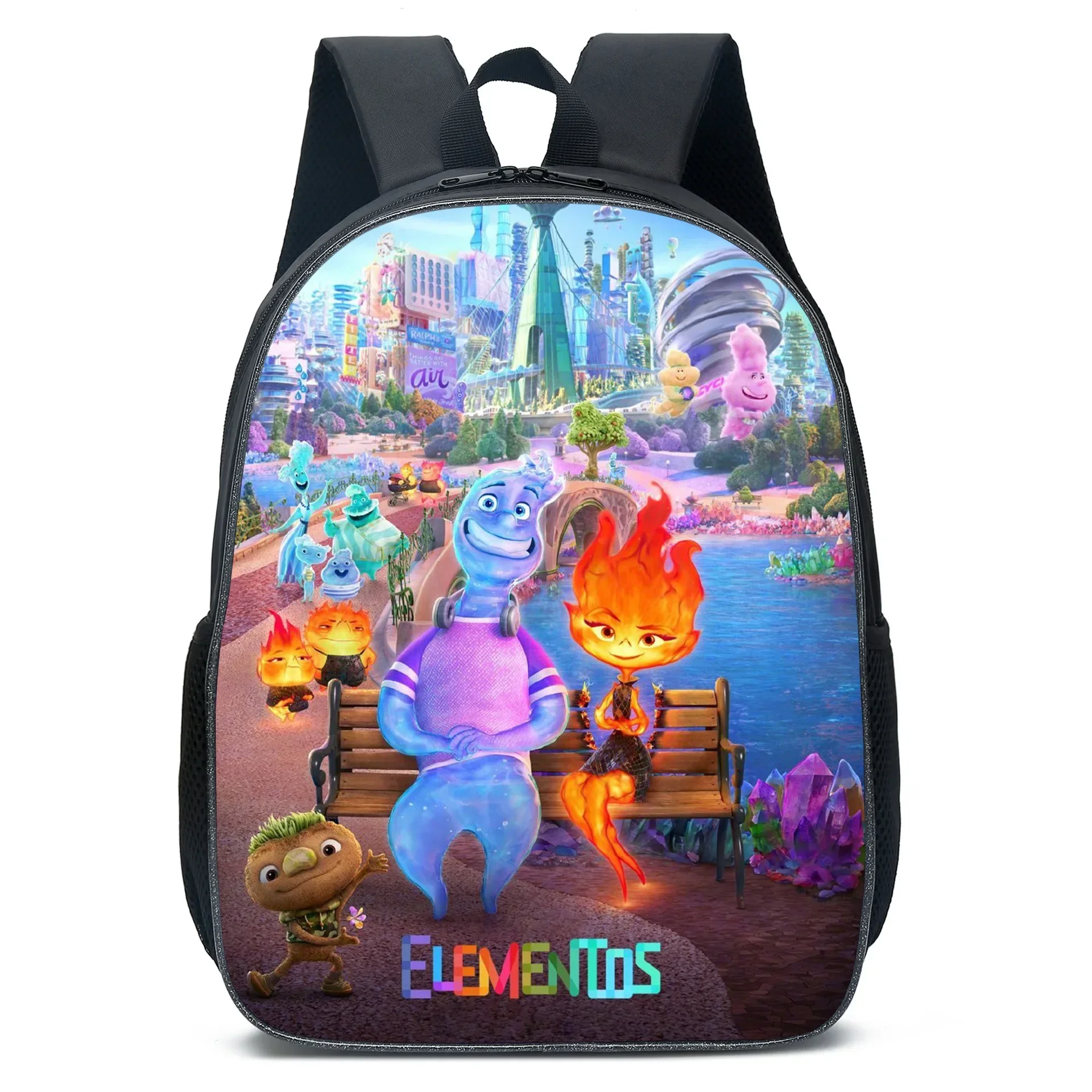 

Disney Elemental Two-dimensional School Bag for Primary and Secondary School Students and Children’s Backpack Best Gift
