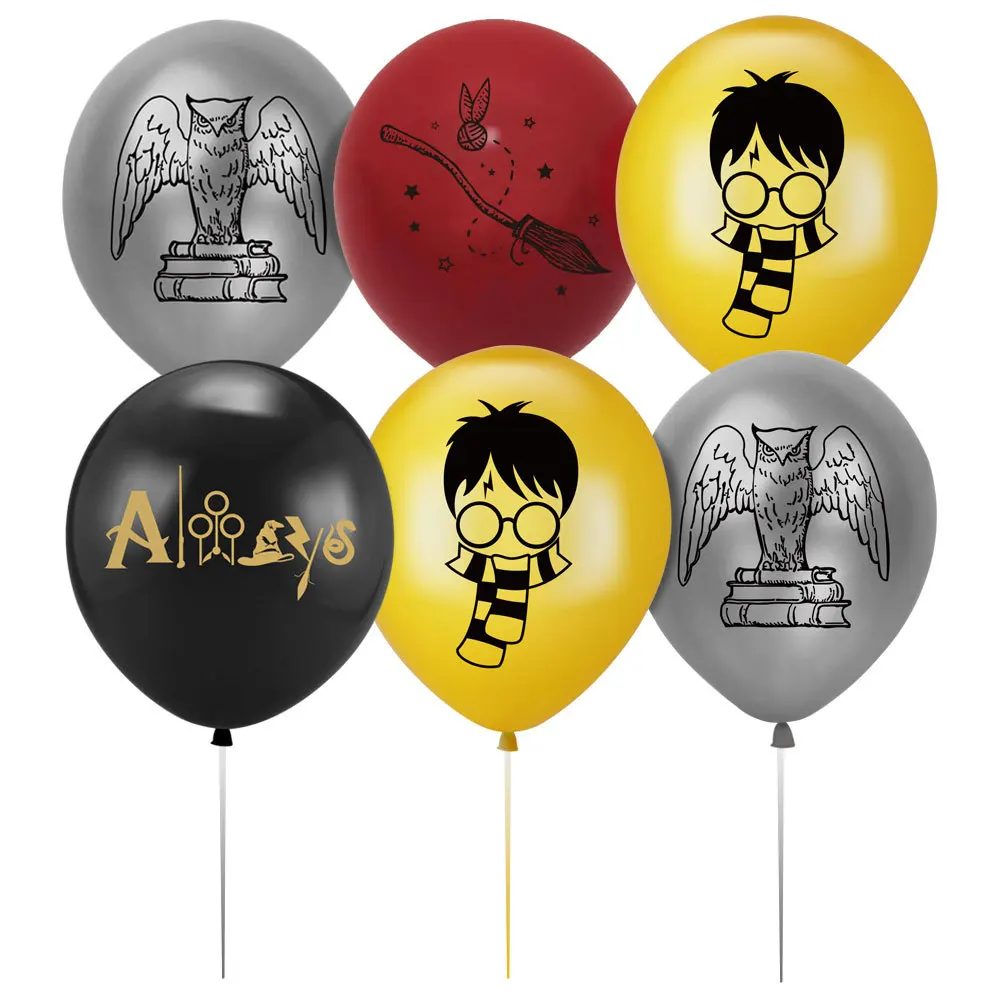 12Pcs 12 Inch Cartoon Magic Balloons Latex Balloons Set Cartoon Party Decorations Baby Shower Kid Birthday Party Helium Balloon