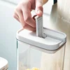 Clear Food Grade Plastic Storage Jar Airtight Seal for Kitchen Snacks Cereals Beans Kitchen Storage Organizer Kitchen Storage 3