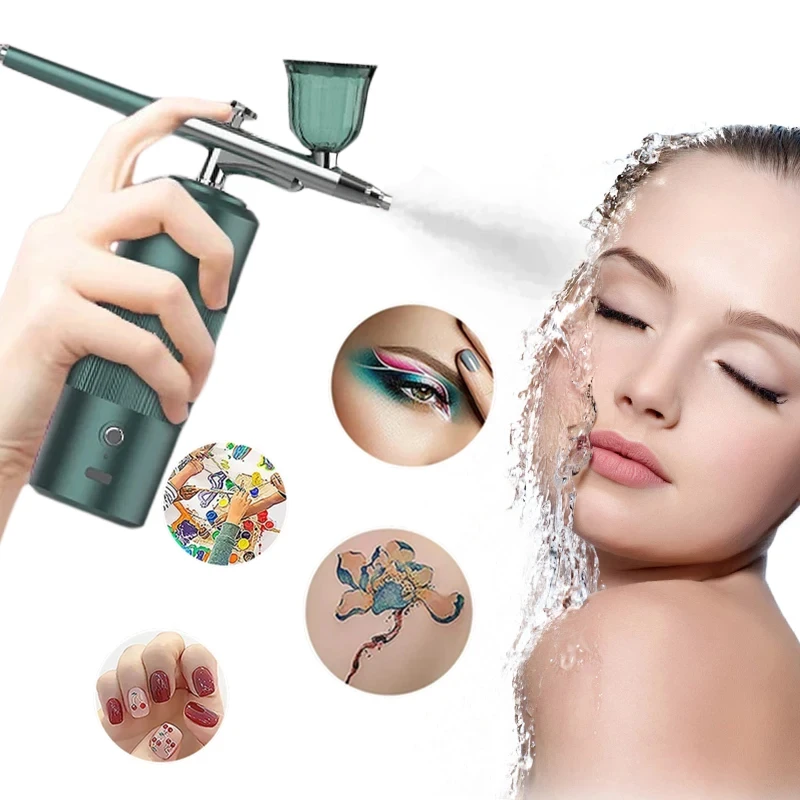 Nano Atomizer Oxygen Injector Facial Deep Hydration Handheld Spray Gun Suitable for Nail Beauty Spray Gun Beauty Salon Dedicated