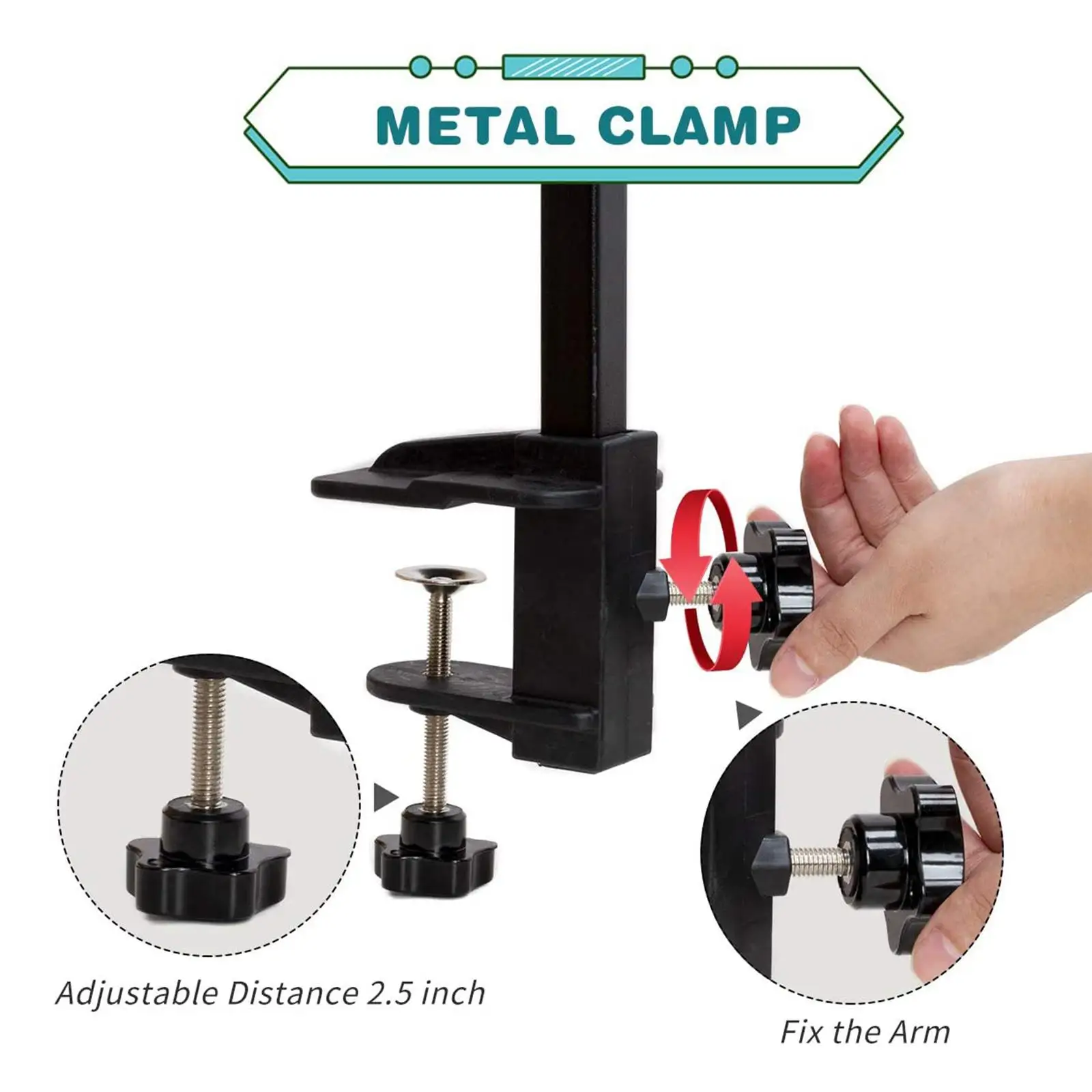 Folded Pet Grooming Arm w/ Clamp, Medium Small Dog Grooming Table