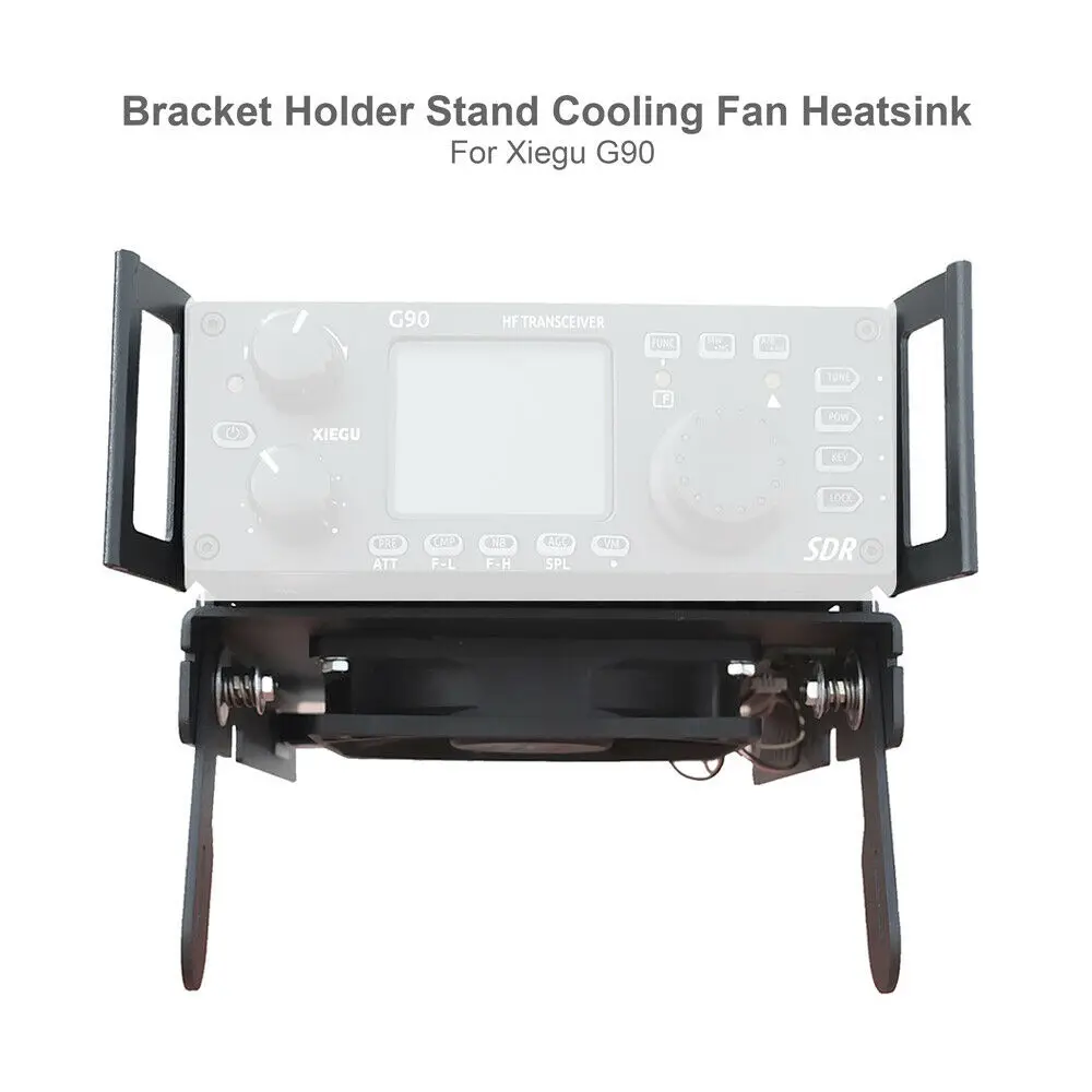 XIEGU Exclusive Bracket Holder Stand Cooling Fan Heatsink For G90 0.5-30MHz HF Transceiver Shortwave Radio Cooling Bracket