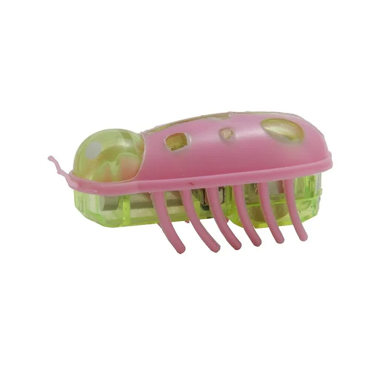 Mini Cat Toy Electric Bug Cat Toy Interactive Cute Ladybird Beetle Automatically Turn Over Pet Insect Interactive Jouet Chat