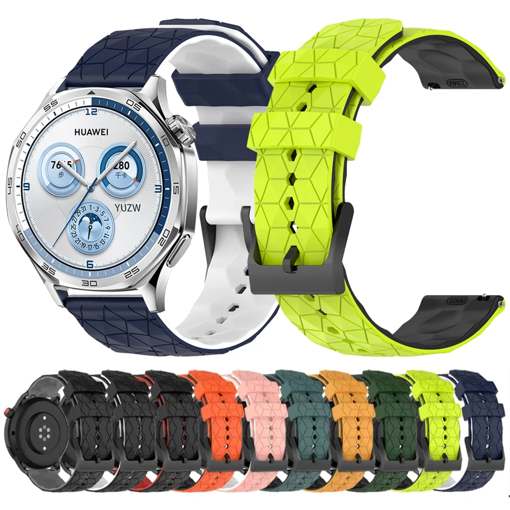 Versatile 20/22mm Rubber Watch Strap - Multiple Color Options