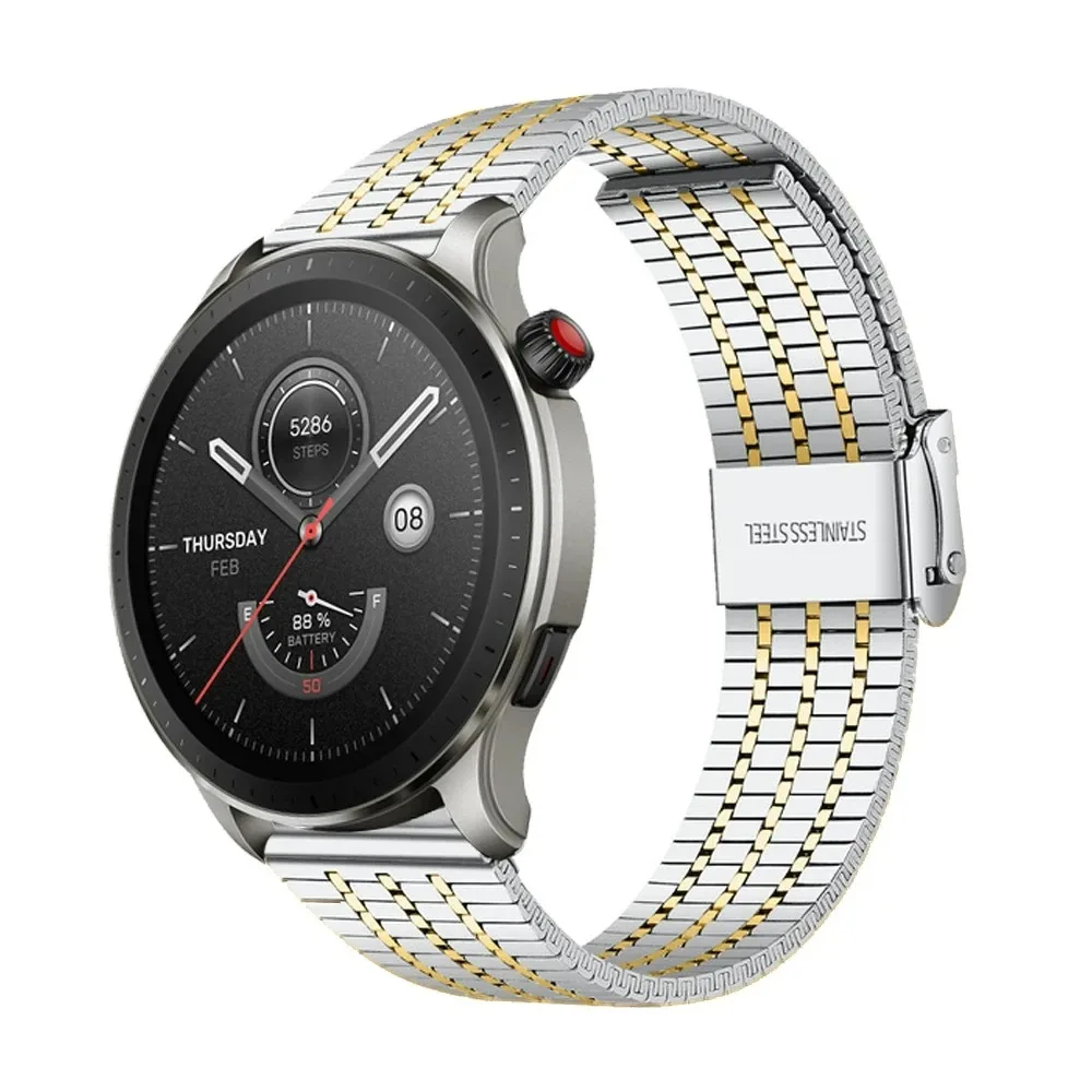 Sleek Metal Stainless Steel Wristband - Premium Adjustable Strap