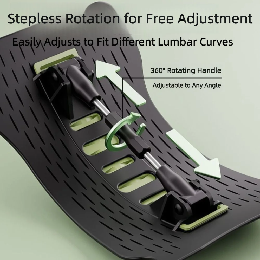 Home Lumbar Relief Device for Posture Correction and Back Stretching   Relieves Back Pain with Massage and Stretching