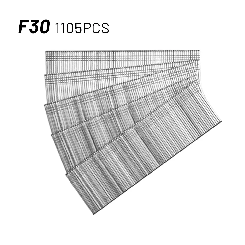 1105Pcs F15/F20/F25/F30 Nail Gun Straight Brad Nails 304 Stainless Steel Stapler Nailer Staples For Woodworking Furniture DIY 4