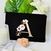 Women Cosmetic Bag Bridesmaid MakeUp Case Beauty Toiletries Travel Organizer Wash Storage Pouch Wedding Party Bride Pencil Case 2