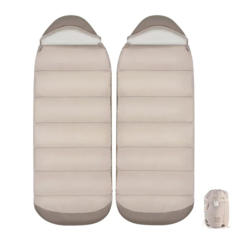 

Туристический спальный мешок, ультралегкий водонепроницаемый всесезонный теплый, с разрезами, для отдыха на открытом воздухе и путешествий