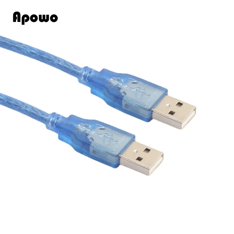 

Медный сердечник 0,3 м прозрачная синяя лента плетеный экран USB 2,0 штырь-штырь компьютерный ноутбук кабель для передачи данных