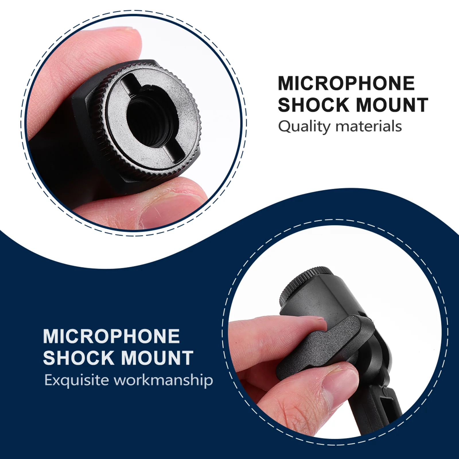 Microphone Mount Black Mic Holder Anti Vibration Spider Suspension Mount Bracket for Recording Condenser Microphones microphone mount clamp microphone shock mount