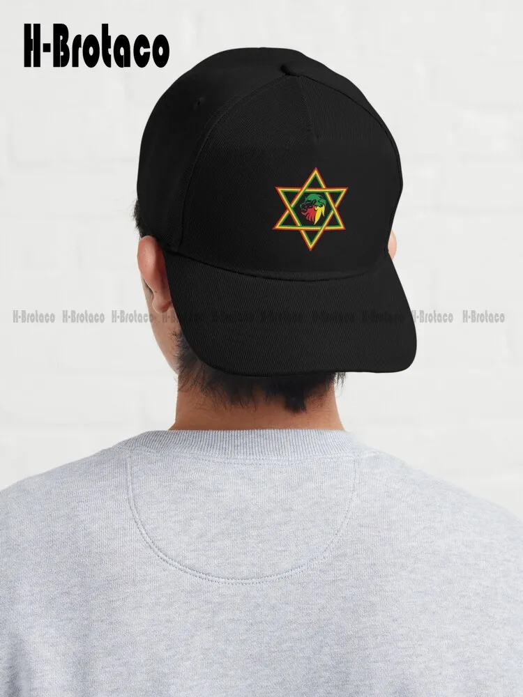 

Rasta Lion Of Judah Star Of David Baseball Cap Hip Hop Baseball Caps Comfortable Best Girls Sports Quick Dry Mesh Cap Denim Caps
