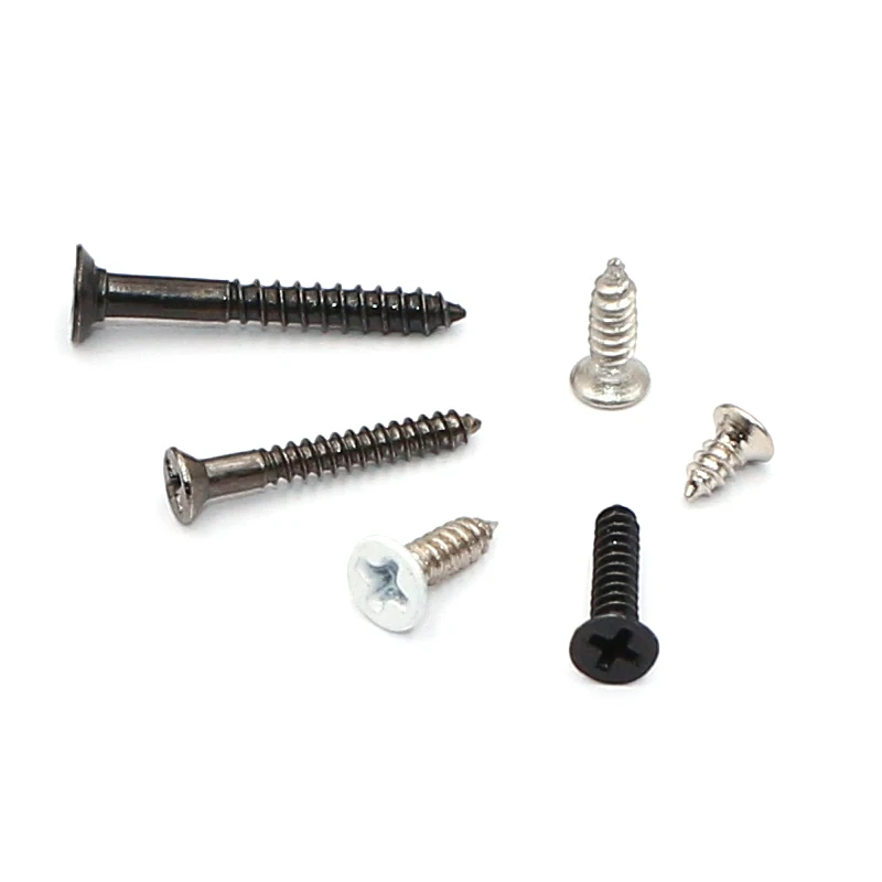 

100Pcs M1.7 M1.8 Nickel/Zinc Plated Steel Self-tapping Screws Cross Phillips Flat Countersunk Head Screw Bolts L=4/5/6/8/25mm