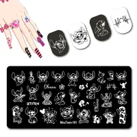 Disney Cartoon Stitch Nail Art Stamping Stitch Image Nail Stamping Plates for Nails #181 1