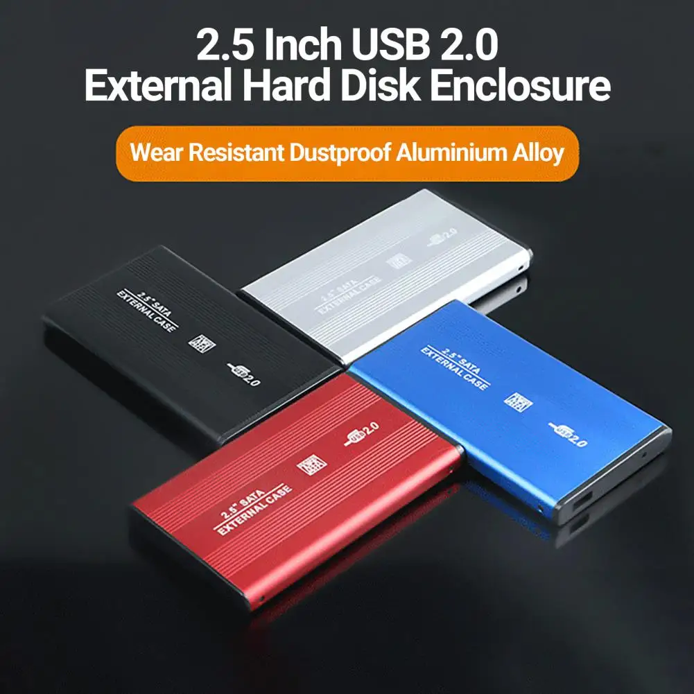 Excellent 2.5 Inch USB 2.0 External Hard Disk Cover Aluminium Alloy