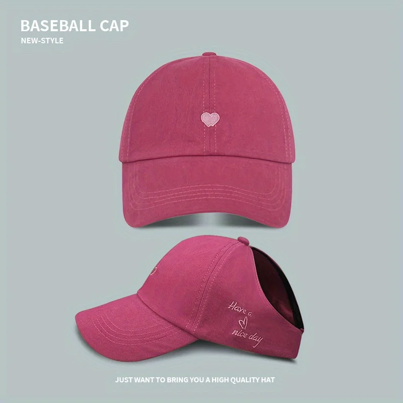 Sommer-Baseballkappe für Damen mit Pferdeschwanz-Design