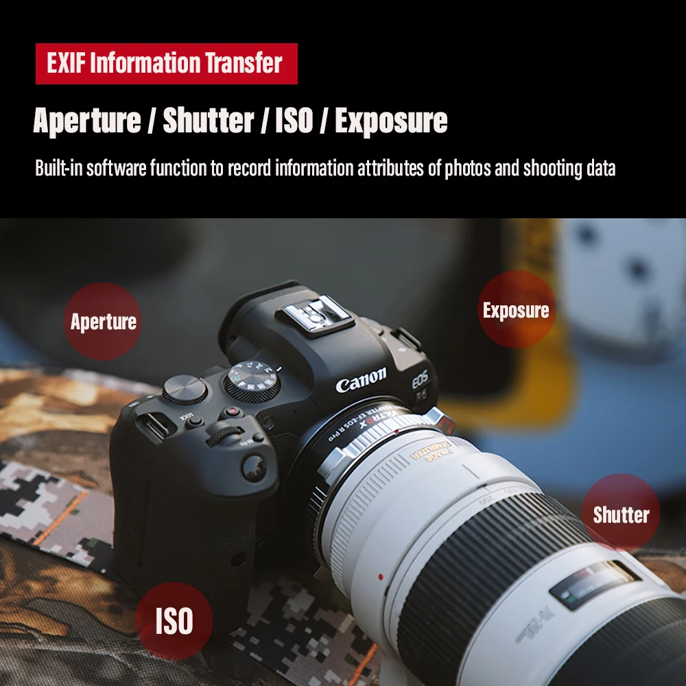 Viltrox SNIPIZ EF-EOS R1 Auto Focus Full Frame Lens Adapter Control Ring for Canon EOS EF Lens to R Mount Camera R RP R3 R5C C70