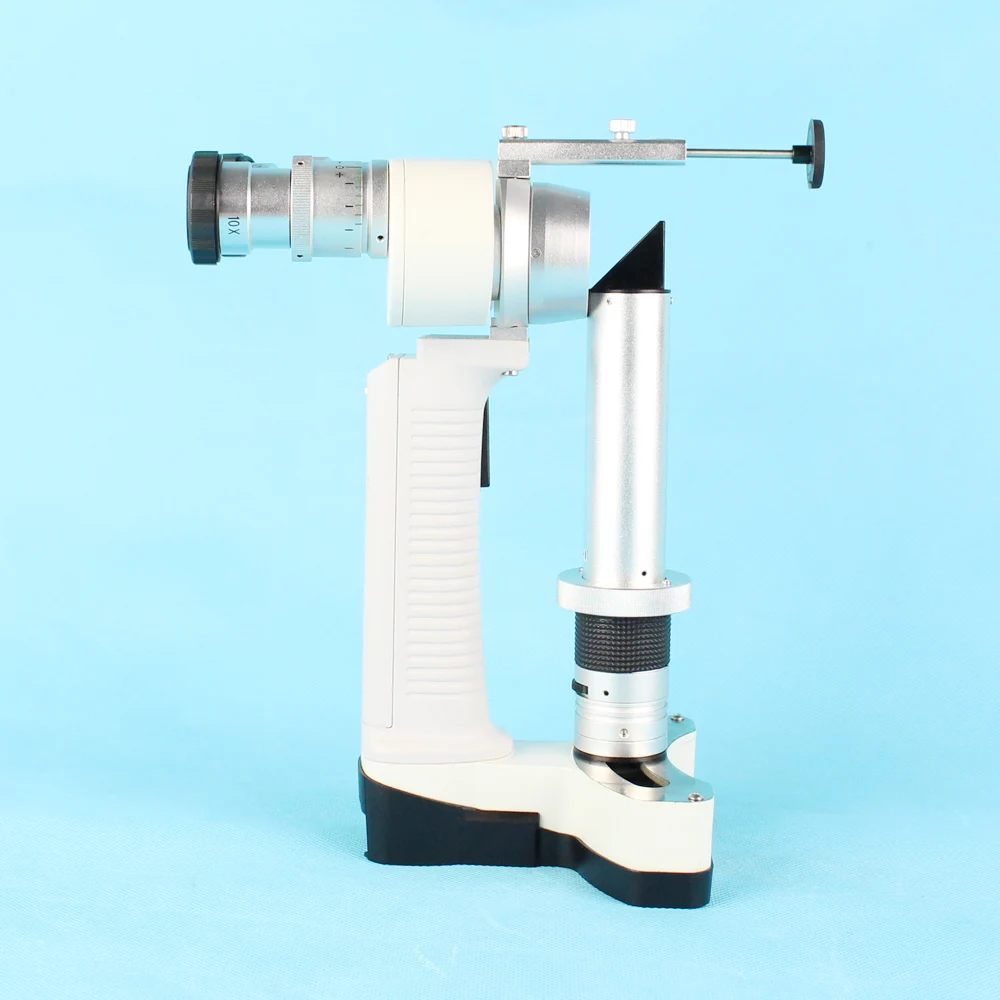 Ophthalmic Portable Slit Lamp Handheld Microscope Two Batteries Aluminum Carry Case