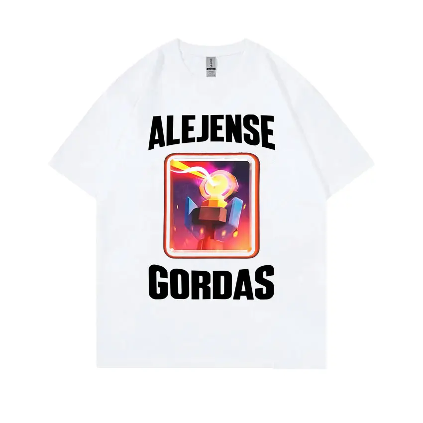 Alejense Gordas Meme 티셔츠 남성 여성 농담 유머 그와 그녀를위한 선물 Kawaii 귀여운 밈 티셔츠 Oversize Pure Cotton T Shirt