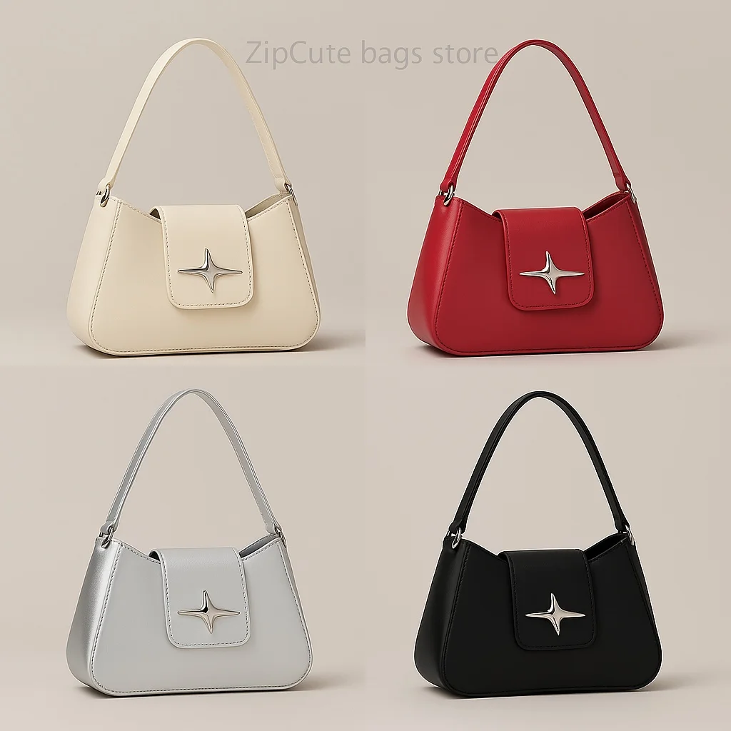Vintage PU-Leder-Umhängetaschen für Frauen, 2025, klassische Y2K-kleine Geldbörse, Luxusmarke, weibliche Handtaschen, tägliche Damen-Unterarmtasche