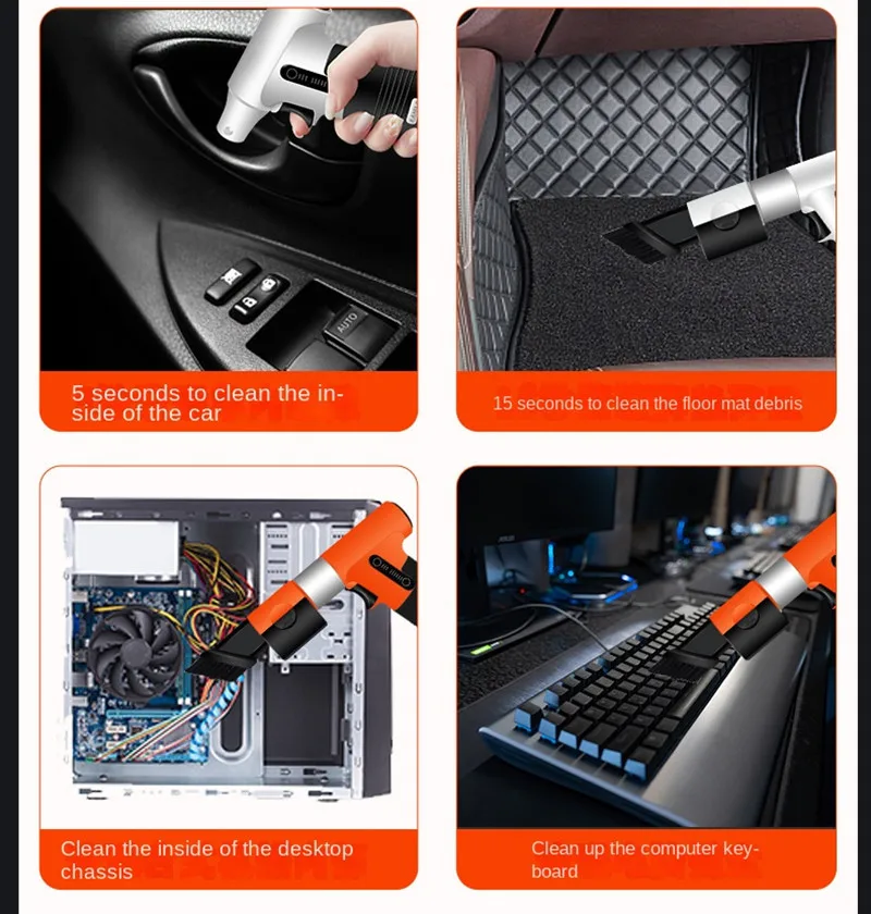 Leaf Blower 130,000 Handheld Turbo Fan Violent Powerful Fast Charging Portable High Speed Hair Dryer Fan 송풍기 대포송풍기 송풍기 대포 무선 송풍기 5