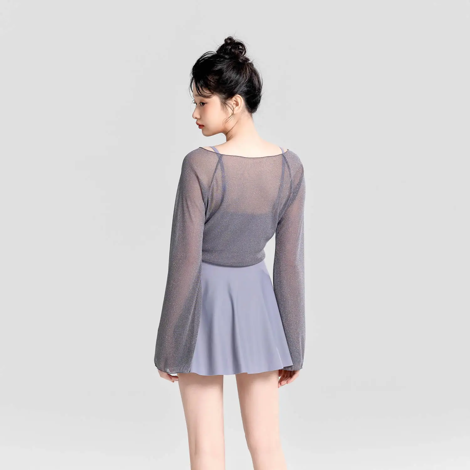 Women's Slimming Long Sleeves Dress Swimsuit