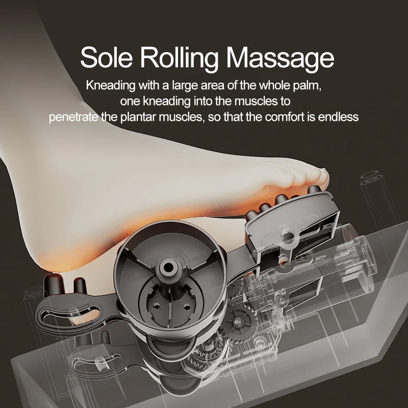 JinKaiRui Electric Foot Massager Roller Shiatsu Kneading Leg Calf Massage Air Pressure Full Wrapped Hot Compress Relaxation Gift