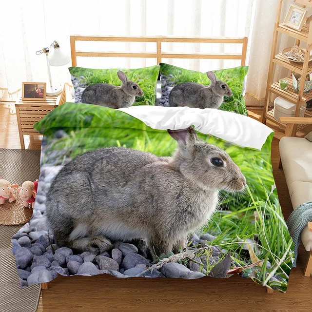 Rabbit family Funda de almohada 50x75 cm
