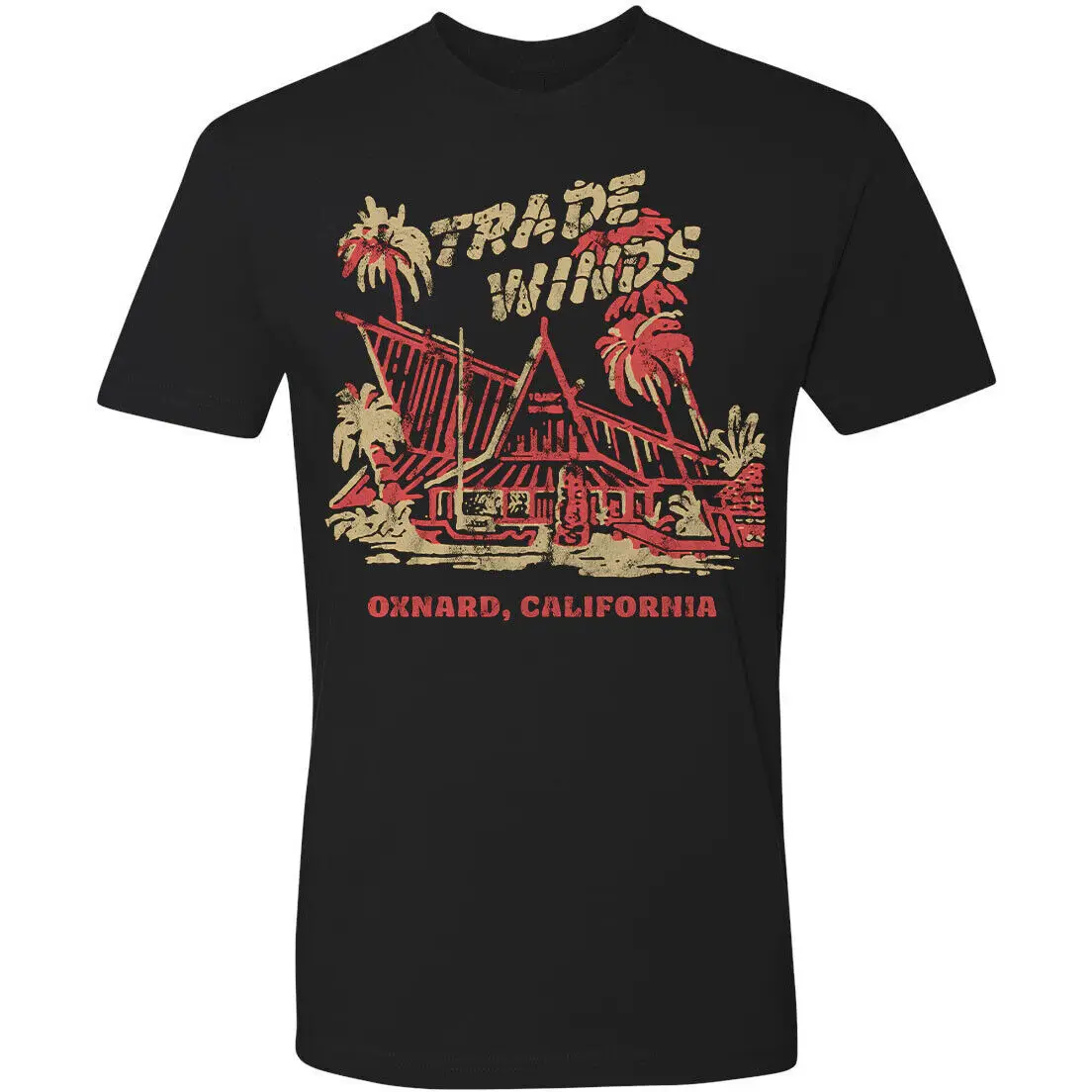 Ristorante Tiki Bar T Shirt Tee Retro Hula Rum Mug Trade Winds Oxnard Ca