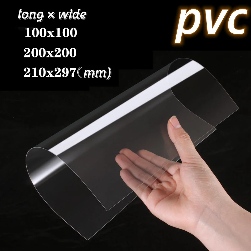 100x100mm210x297mmPVCPlateHighTransparentPlasticBoardHard