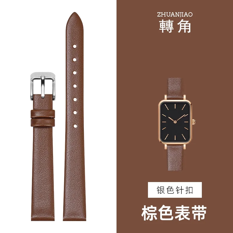 Premium Ultra-Thin Calfskin Leather Waterproof Watchband – Soft, Comfortable, and Versatile Watch Accessory