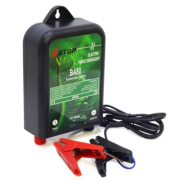 Xstop Elektromos Kerítés Energizer Akkumulátor Dc12V Farm Works 0,6Joules 10 Km