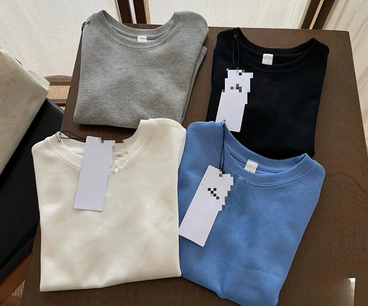 Frühling und Sommer Neues Schulterfreies Figurbetontes Rundhals-Kurzarm-Basis-T-Shirt Sportliches Minimalistisches Basic-Oberteil – Detail 5