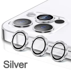 Exquise Paarse Metaal Glas Camera Lens Bescherming Case