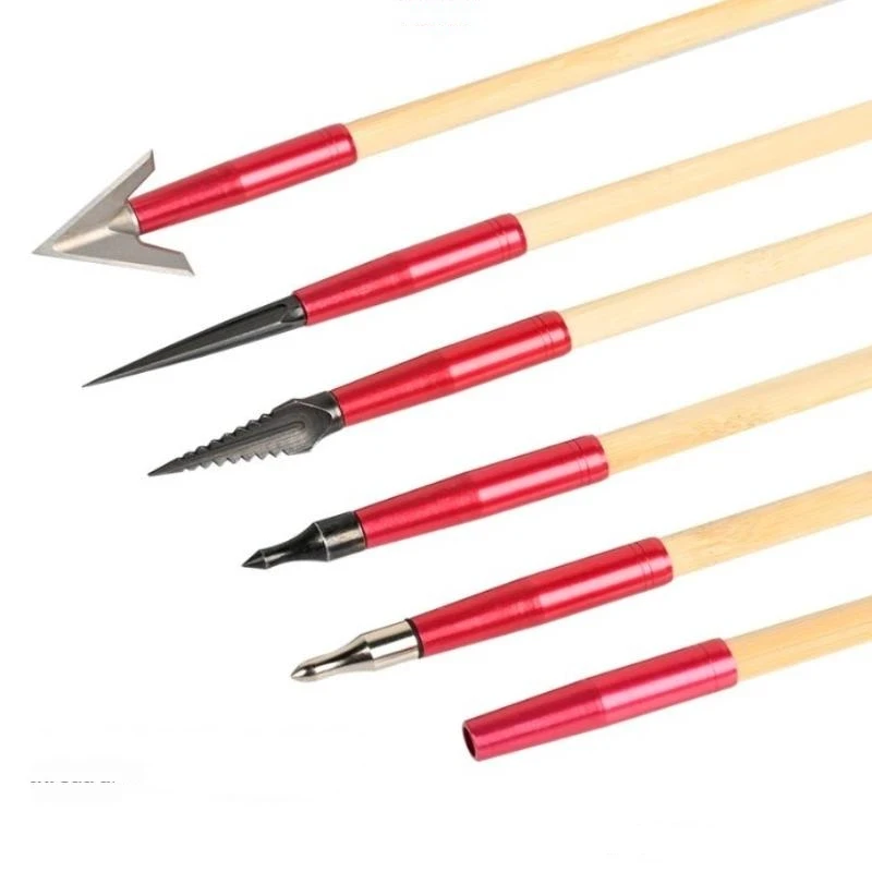 2 Stück Aluminium-Pfeilspitzen-Einsätze für Bogenschießen, OD 8mm, für Holz- und Bambuspfeilschäfte, Jagdpfeil-Zubehör – Detail 7