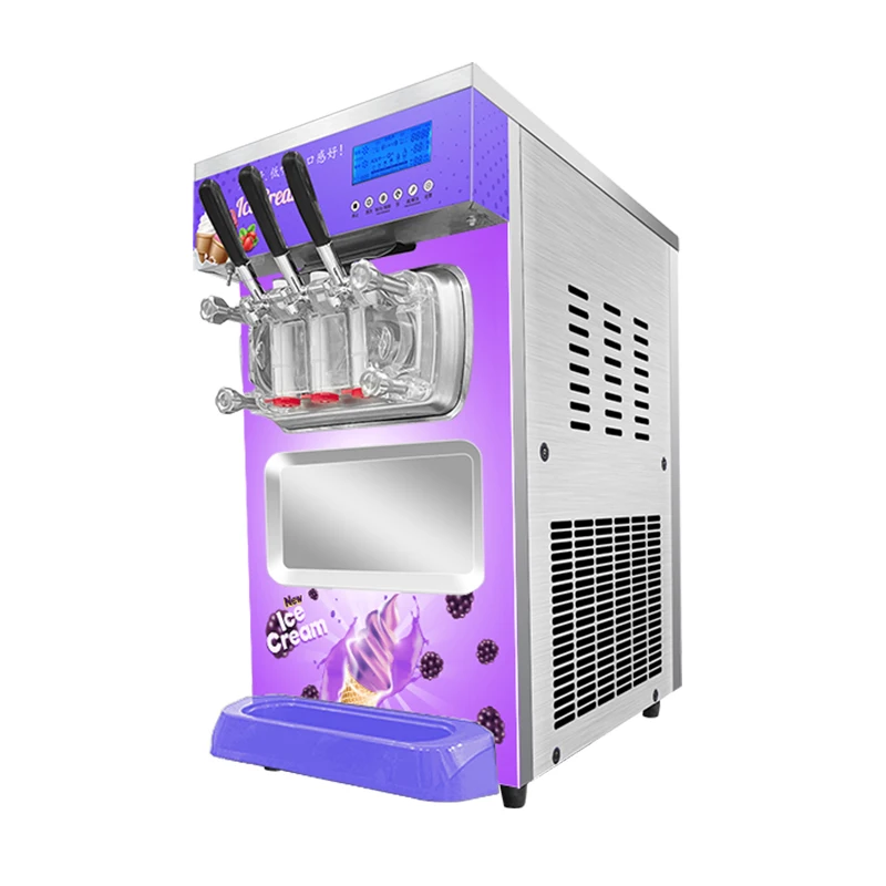 

2022 New Ice Cream Machine BHT428SER1J-F Ice Cream Maker Desktop Three-head Frequency Conversion Soft Ice Cream Machine