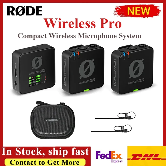 RODE Wireless PRO 2-Person Clip-On Wireless Microphone System/Recorder with  Lavaliers (2.4 GHz) - AliExpress